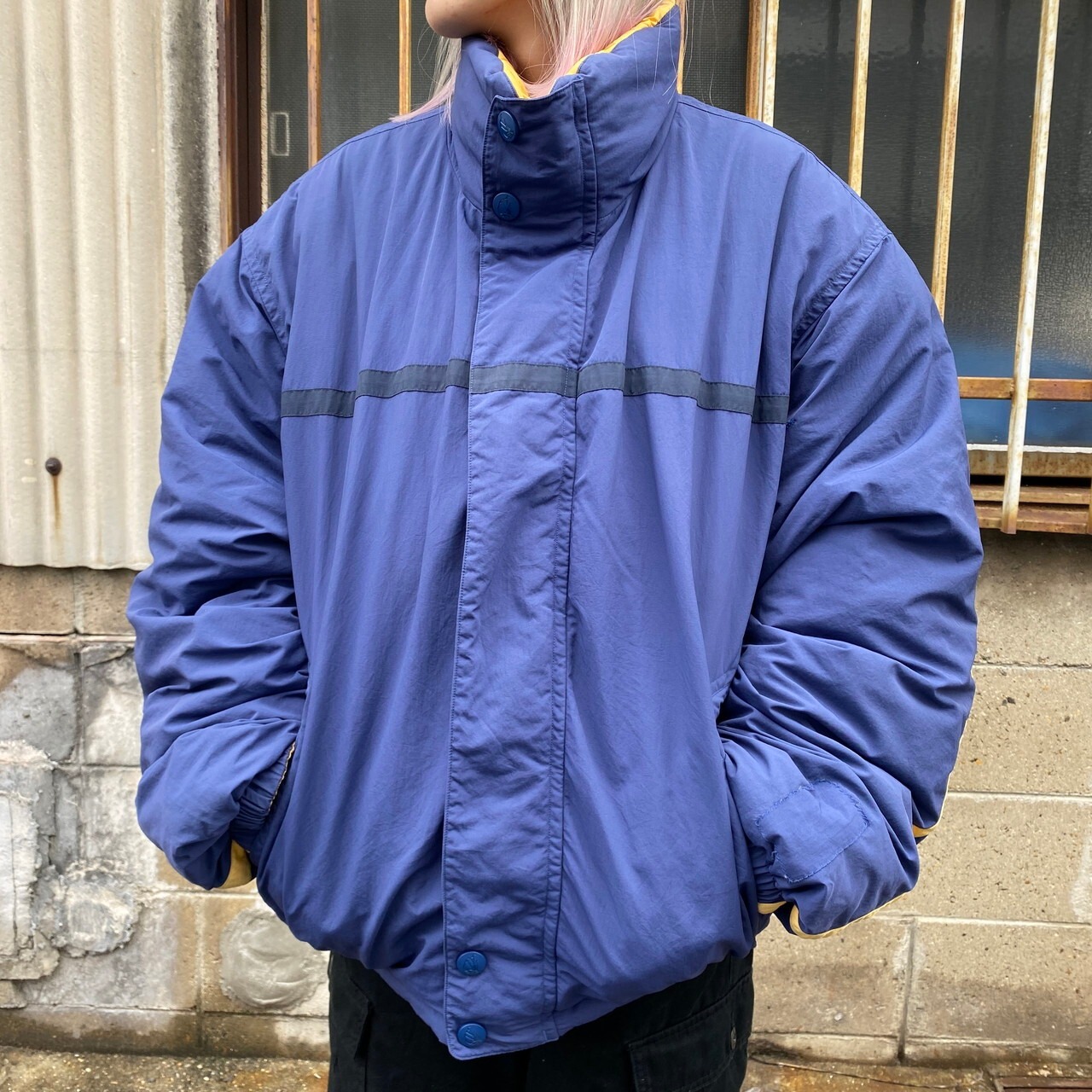 90年代 NAUTICA ノーティカ リバーシブル ダウンジャケット メンズXXL  