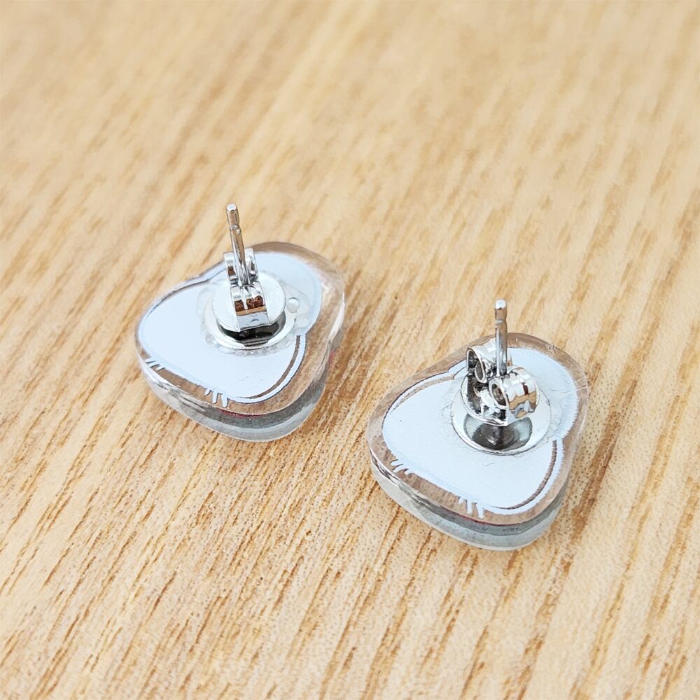 ピアス　桜文鳥（キャッチ式）