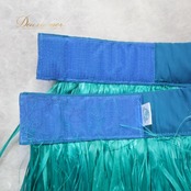 フラダンス 衣装 モレ Hula&Tahiti グリーン系 腰みの スカート タヒチアン マジックテープ 緑 青緑 モレスカート ハワイアン アロハ フラ ダンス レッスン 練習 タヒチ アロハ衣装 ダンス衣装 フラパフォーマンス トロピカル