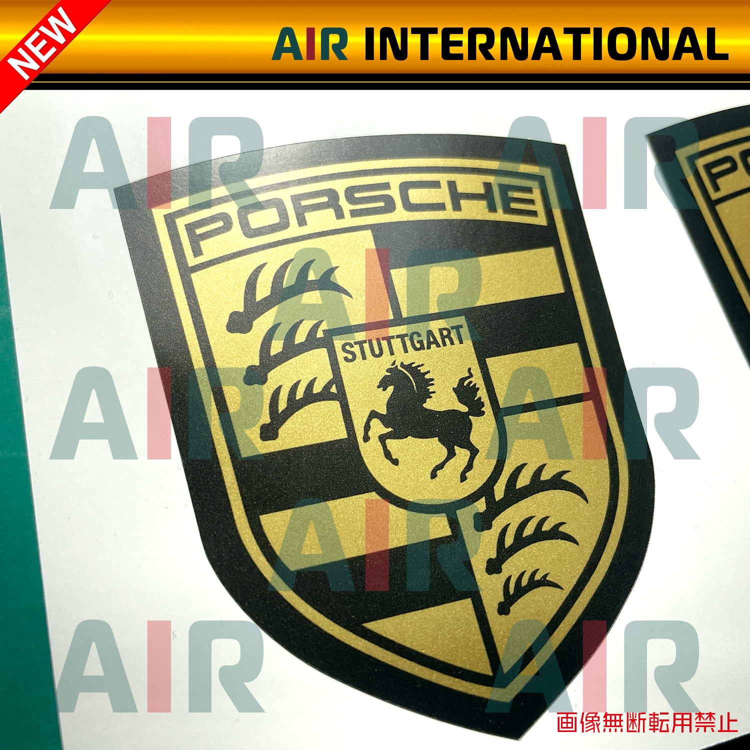 AIR int'l製品】 PORSCHE emblem ポルシェ エンブレムステッカー