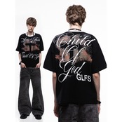 VINTAGE ストリート クロスワッフル Tシャツ T2072