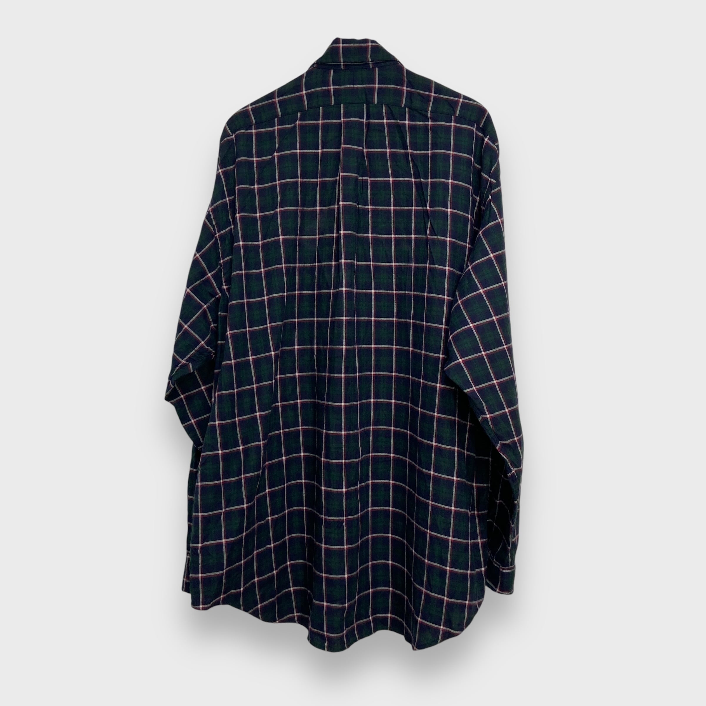 90s ラルフローレン BIG SHIRT チェック柄長袖ネルシャツ L 90s ラルフローレン BIG SHIRT チェック柄長袖ネルシャツ L