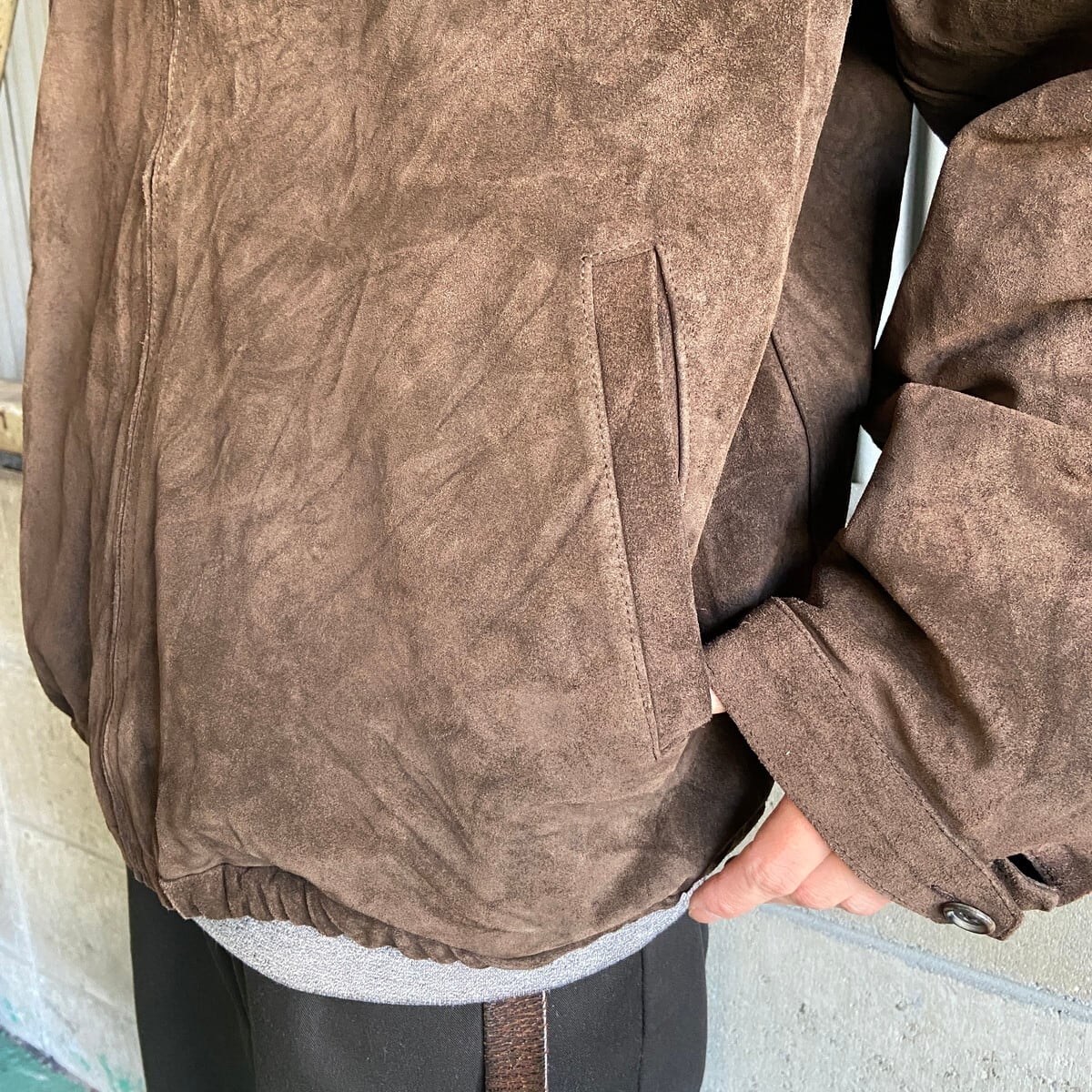 90年代 Polo by Ralph Lauren ポロバイラルフローレン スエード レザー 