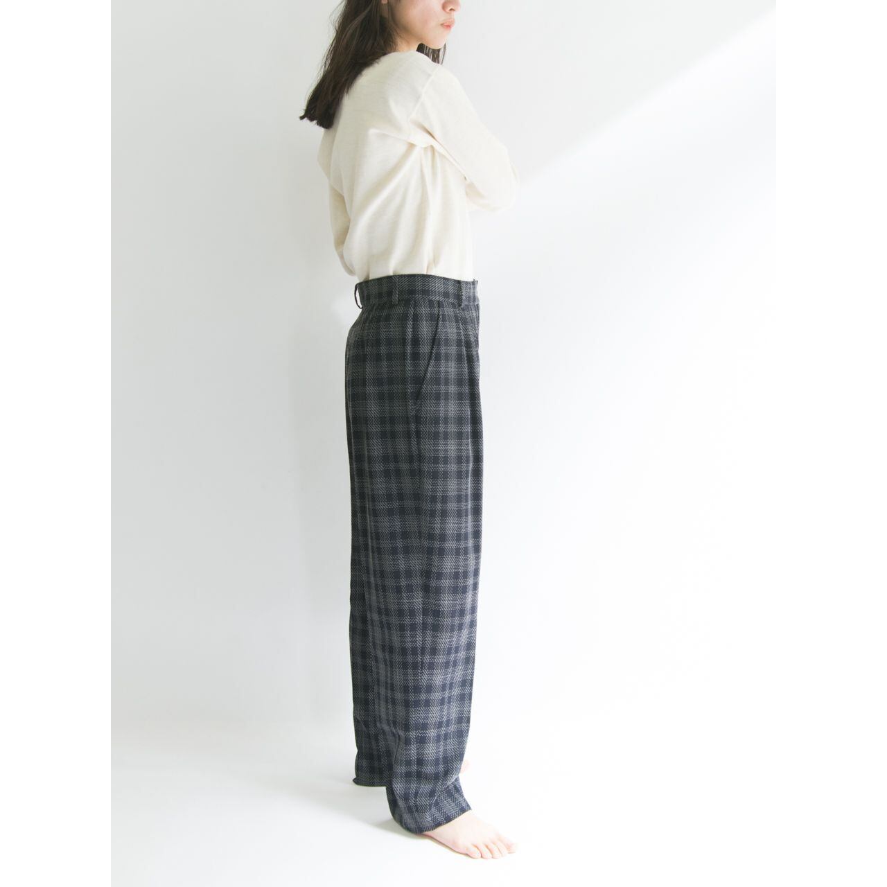 【MARGON】Made in Italy 90's 2tuck wide tapered pants(マルゴン イタリア製2タックワイドテーパードパンツ)3a