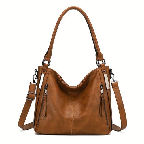 大容量バック レディースバック 6色 茶 白 青 トートバック レザー ボディバック 仕事カバン