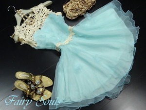 ★送料無料★9号☆蝶のモチ－フが可愛いミニドレス(OPN6044)