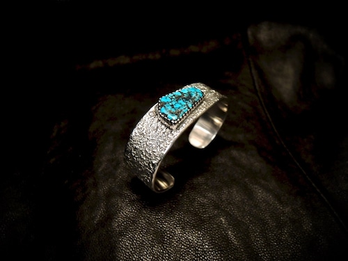 WHEELWORKS ホイールワークス KingmanTurquoise Bangle Texture TufaCast キングマンターコイズ バングル 　インディアンジュエリー