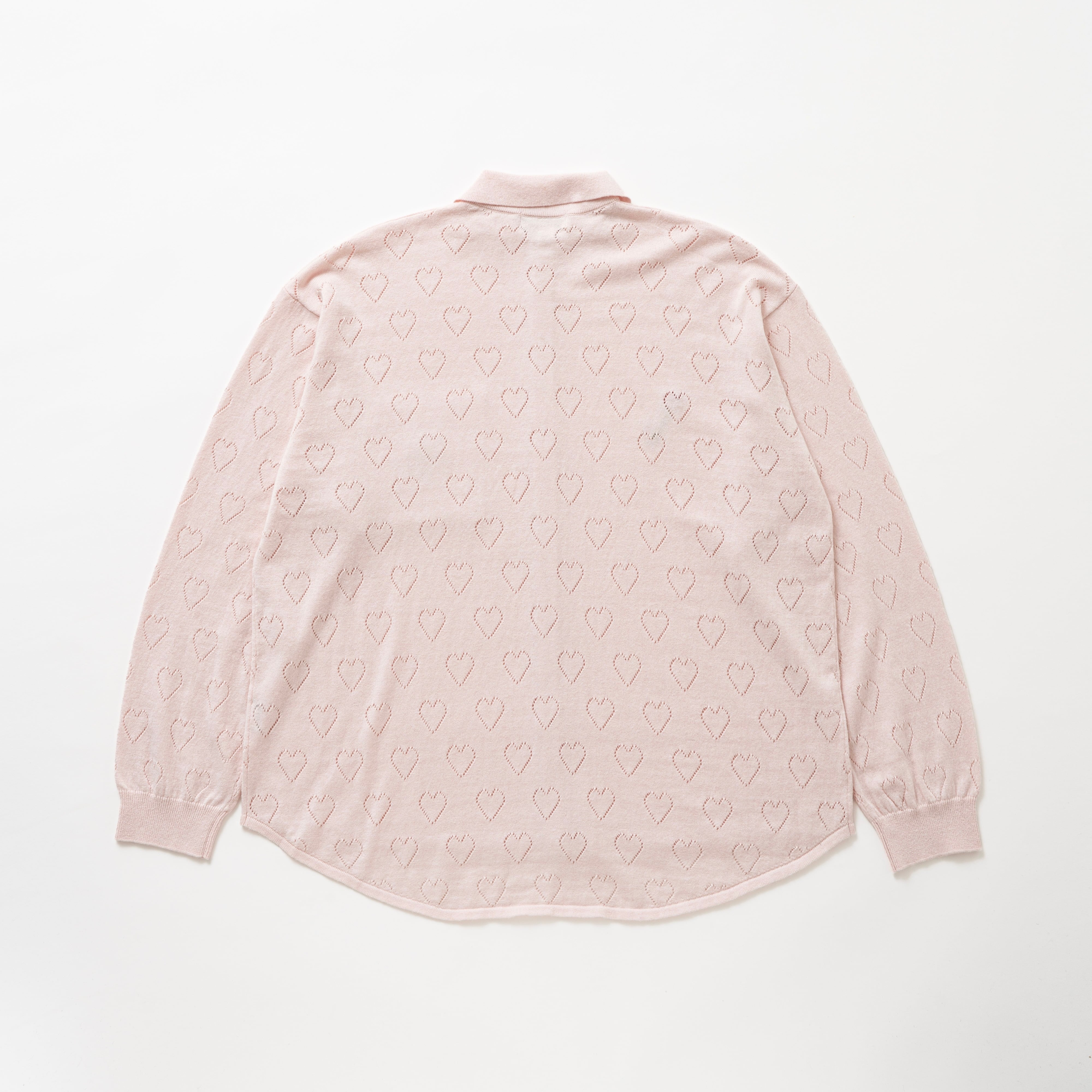 Flower embroidery knit shirt（PINK） | TTTMSW