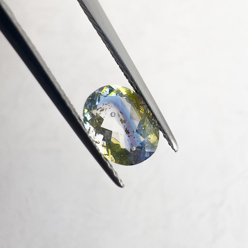 オーバルカット8×6mm　#144【硝子の宝石】箔入り