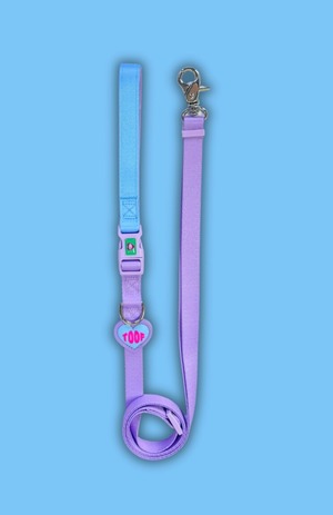 即納【TOOF】Heart logo Leash (Blue/Purple)