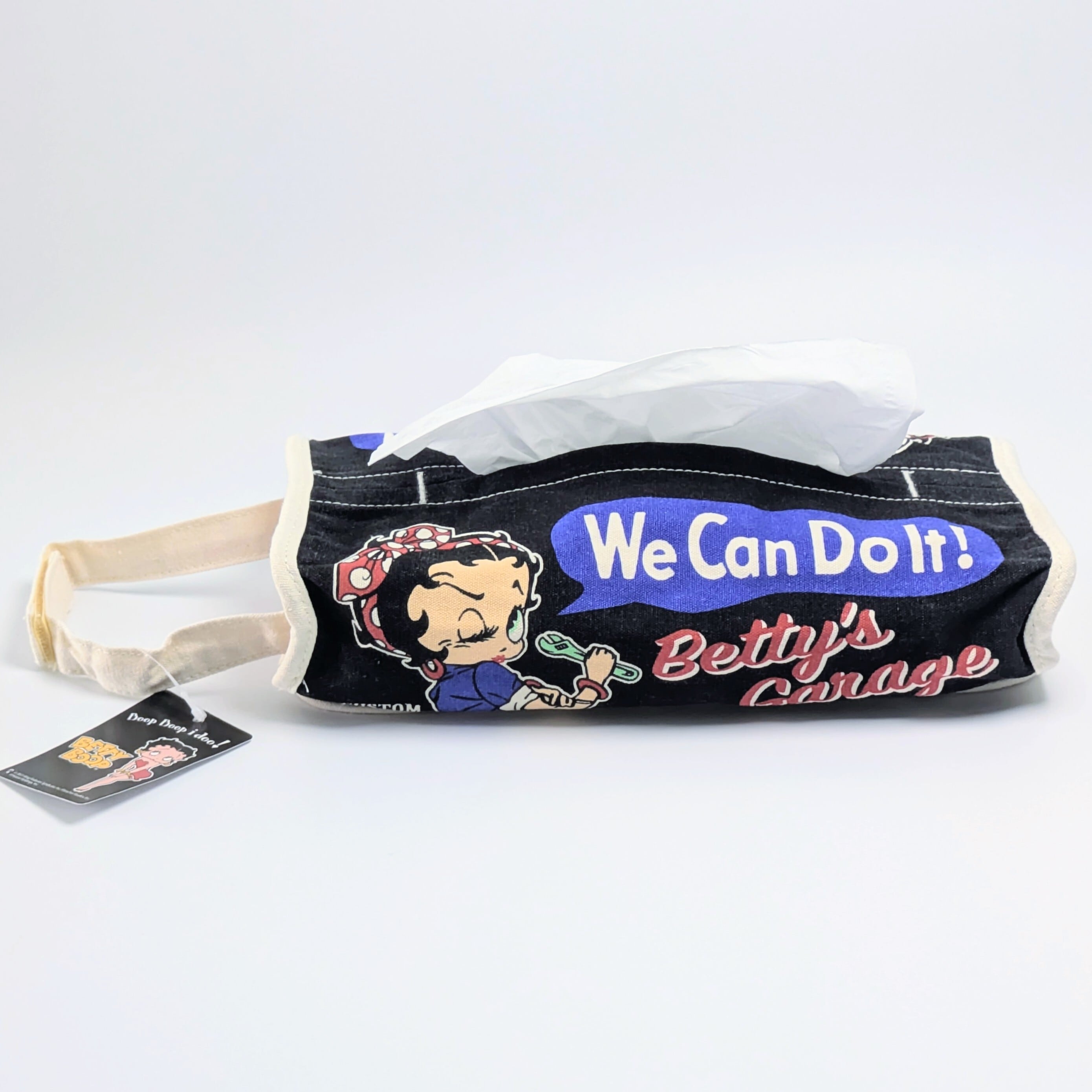 ✨️ティッシュのドレスアップに♡✨️ Tissue Cover / ティッシュカバー 吊り下げ / ティッシュケース【 Betty Boop ( ベティ・ブープ ) 】BLACK