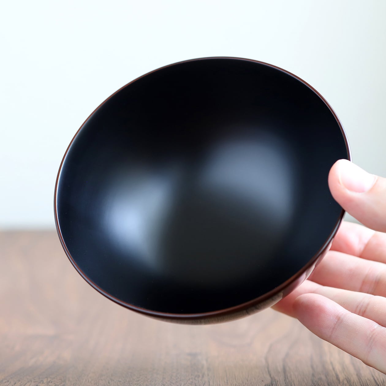 漆塗りのごはん茶碗。軽くて、割れない注目の【 飯椀 】色は2色 ①