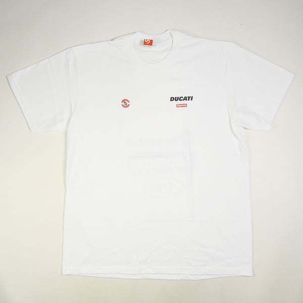 Size【XL】 SUPREME シュプリーム ×Ducati 24SS Logos Tee White T