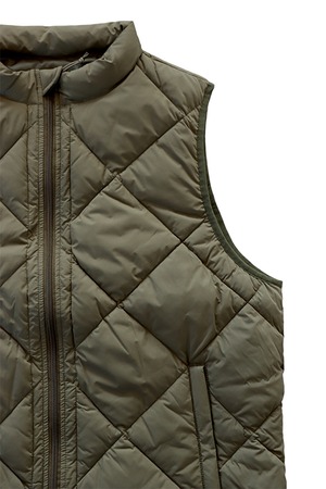 WAX(ワックス) "Puff Vest"(KHA)