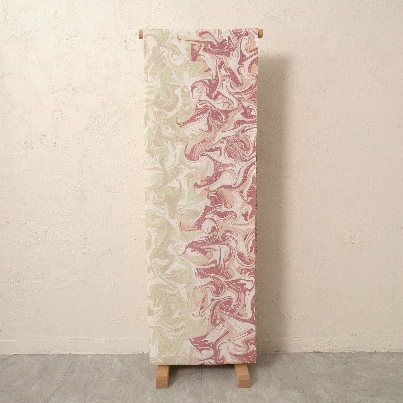 「Autumnマーブル」〜洗えるきもの（シルジェリー）〜