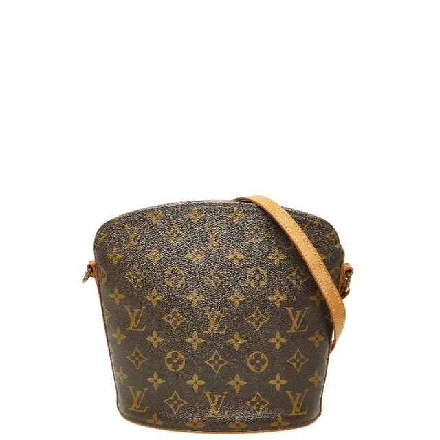 ルイ ヴィトン モノグラム ドルーオ 斜め掛け ショルダーバッグ M51290 ブラウン PVC レザー レディース LOUIS VUITTON 【中古】