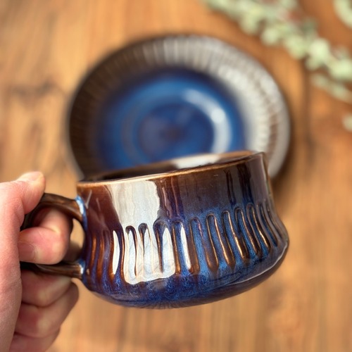 【Vintage 】Gefle/Kosmos(コスモス)3 カップ＆ソーサー