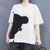 パッチワーク ゆったり Tシャツ  30200