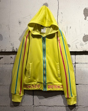 【Caka otto】“VERSACE JEANS COUTURE” Neon Color Zip Up Hoodie