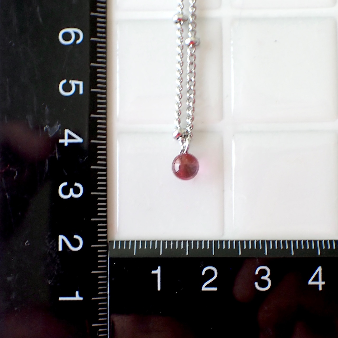 琉球ガラスのひと粒ネックレス 42cm