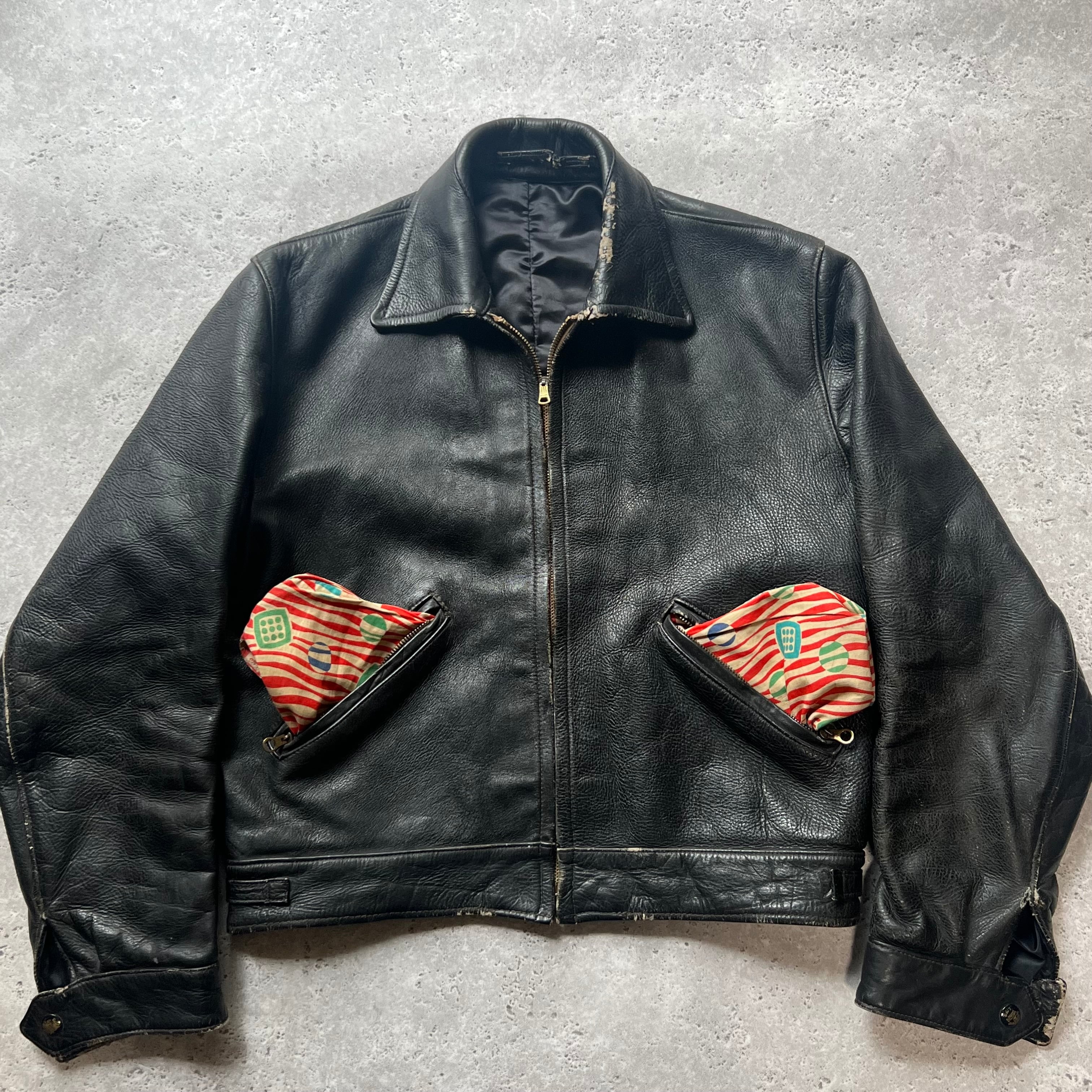 40s Euro leather jacket | PAY ID
