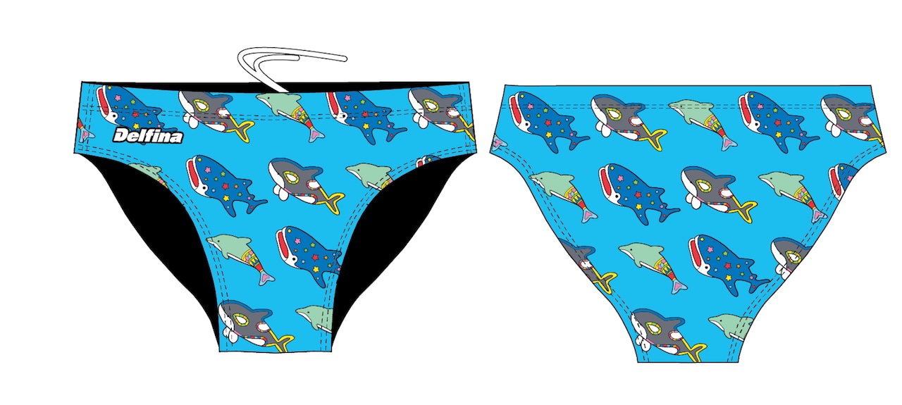 Delfina - INAN’s Ocean Blue Male Swim Brief