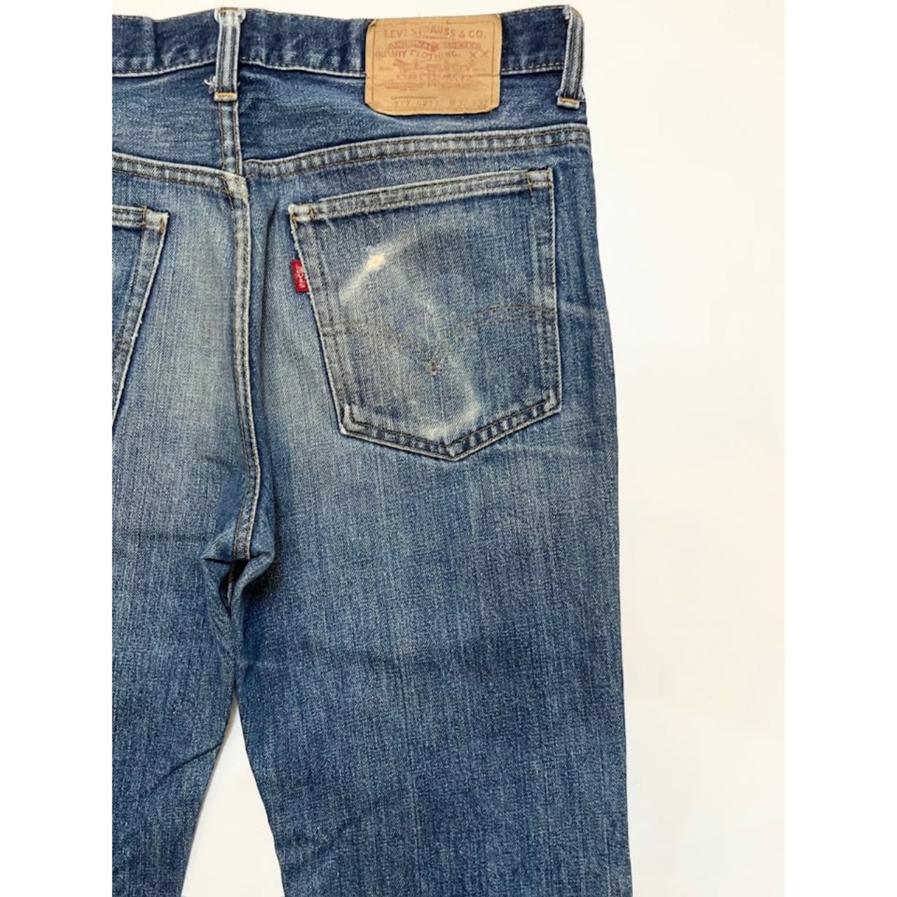 70s Levi’s 517 "SINGLE" BOOT CUT DENIM MADE IN USA  Size W32L32→W32L31