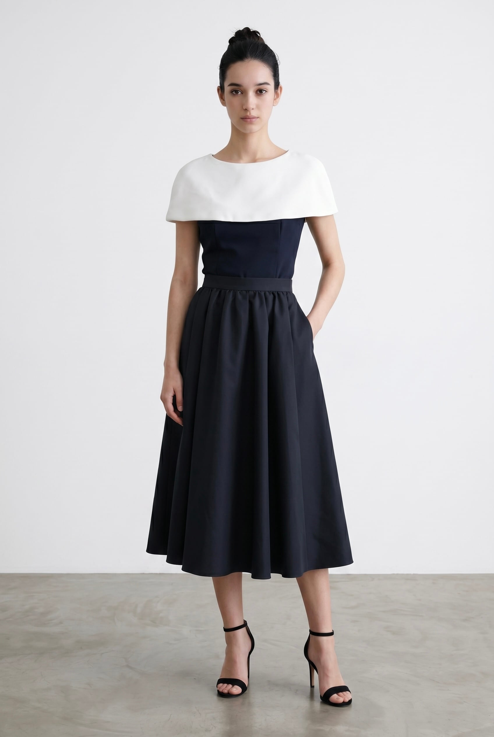 CAPE TWILL TOP NAVY | AMICA・kids