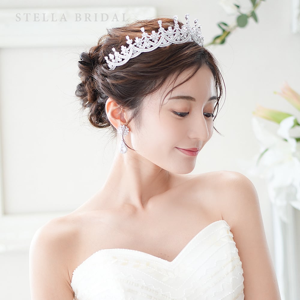 STELLA BRIDAL キュービックジルコニアミルドレッド(新品未使用) TVドラマ使用＊キュービックジルコニア ウェディングジュエリー