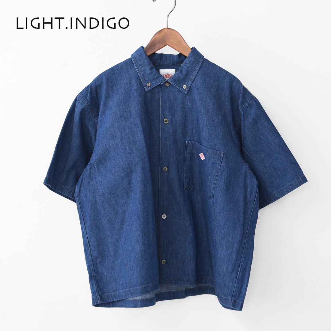 ダントン デニムシャツ サイズ36 DANTON [ダントン] B.D. SHORT SHIRT S/S [DT-B0443DUG] B.D.ショート
