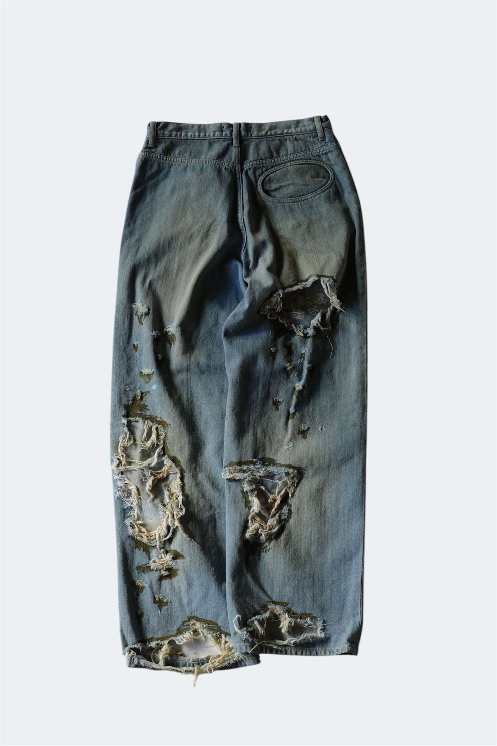 LITTLE.BEDROOM 【WARP HOLE DENIM -Moss-】 | lloomm