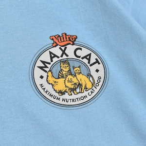 80s USA Hanes Nutro MAX CAT animal design T-shirt