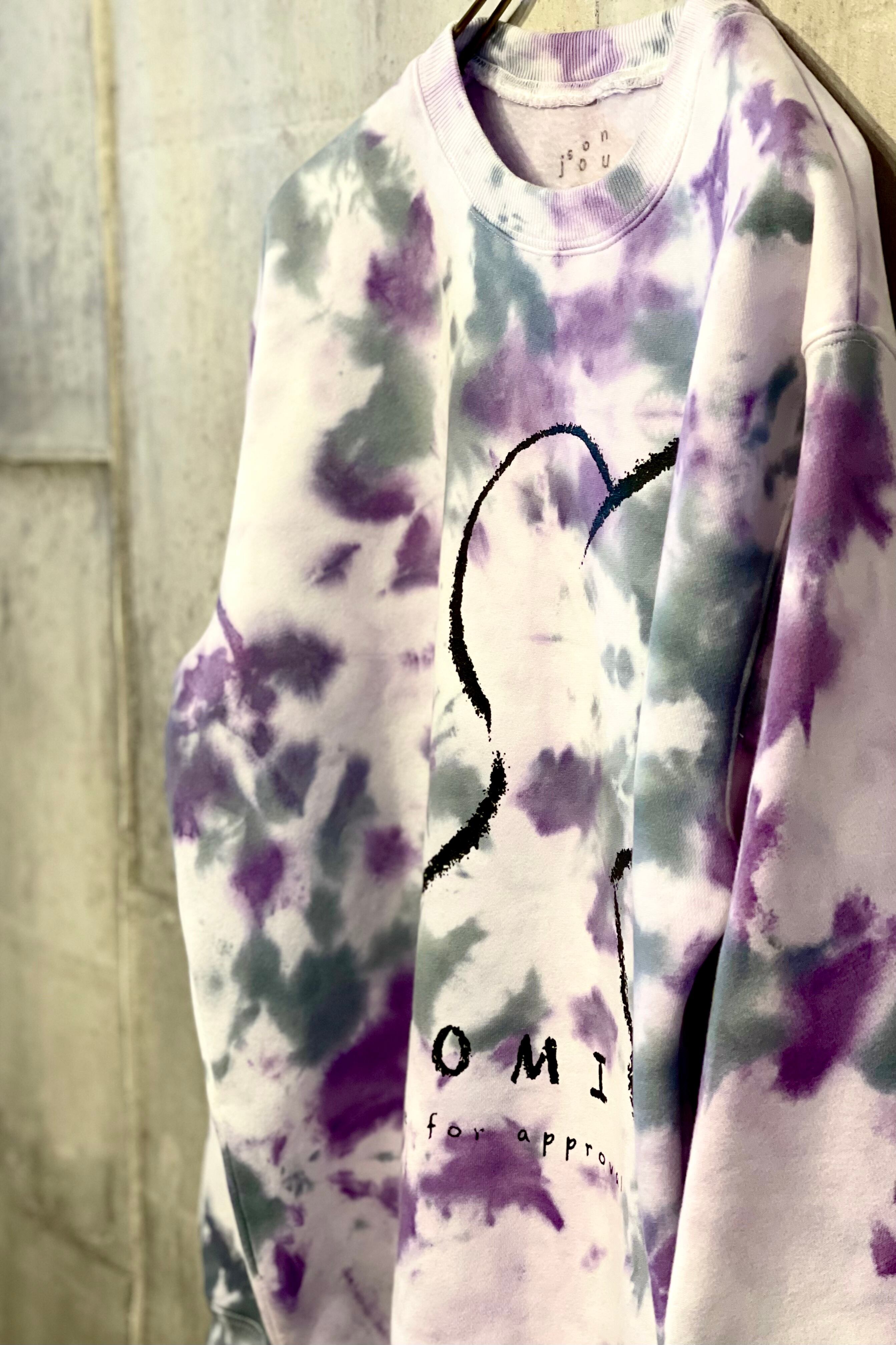 TOMI × SONJOUR collaboration sweat purple × grey 完全受注
