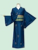 小紋 単衣着物 着物 きもの カジュアル着物 リサイクル着物 kimono 中古 仕立て上がり 身丈158cm 裄丈64cm