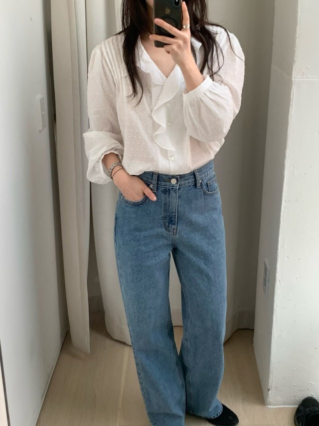 (即納) fl lanel / Straight denim 2color