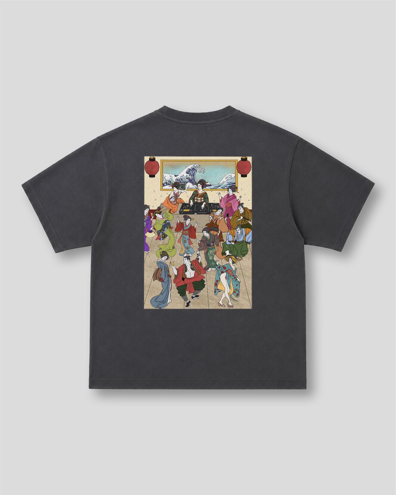 LP MM 浮世絵浪漫"倶楽部"" S/S TEE FADE BLACK