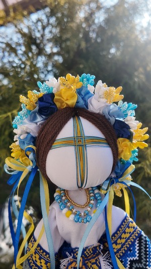 UA.Designer手作りモタンカ 25cm（ウクライナの御守り）