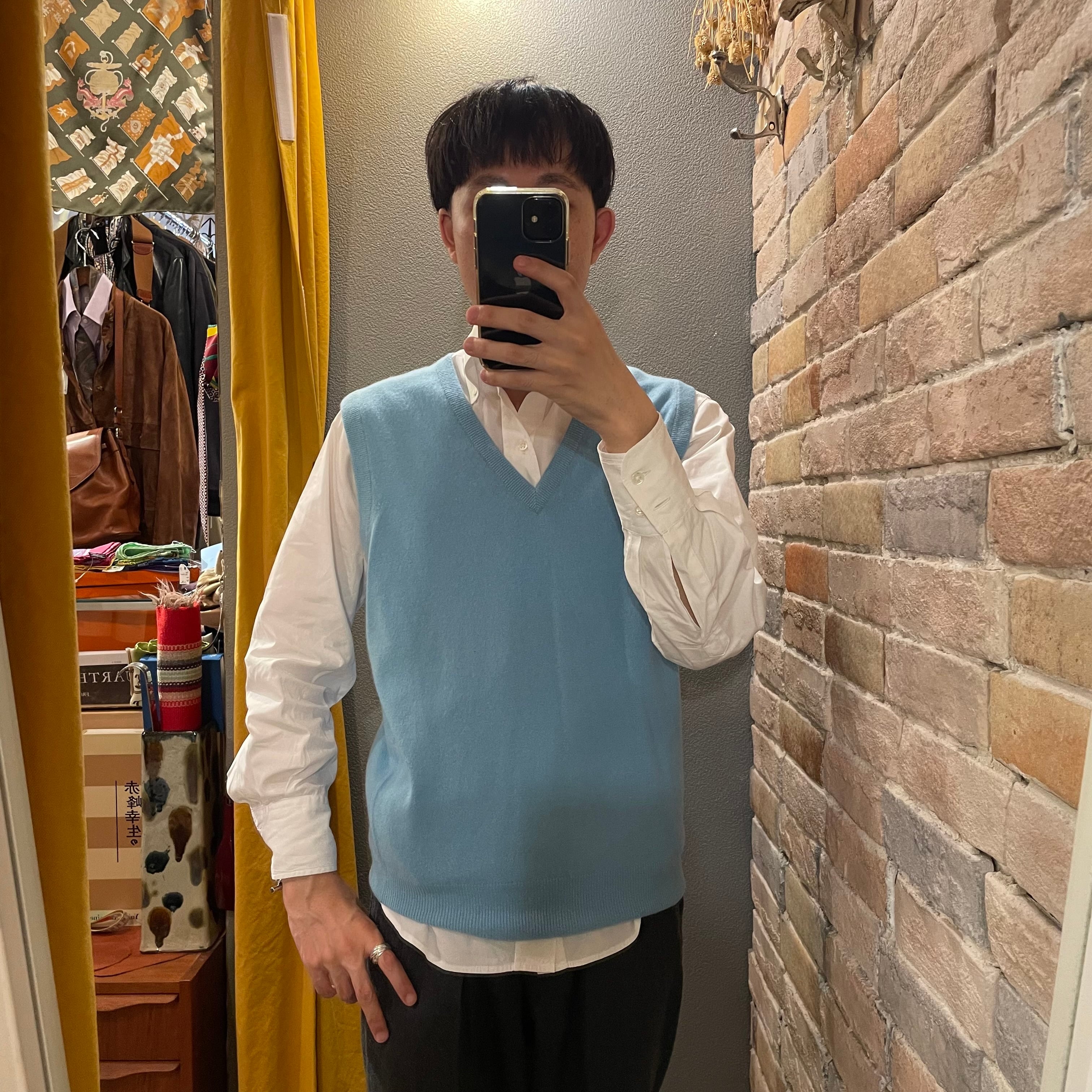 Ballantyne スコットランド製 サイズ40 カシミヤ100% ニットベスト 