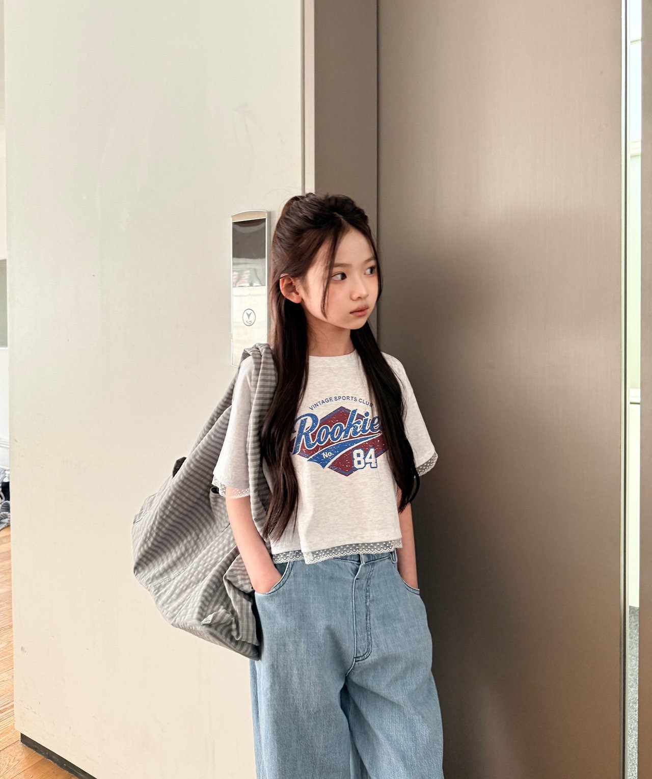 [COMMA] Lace Print Tee / [콤마] 레이스나염티
