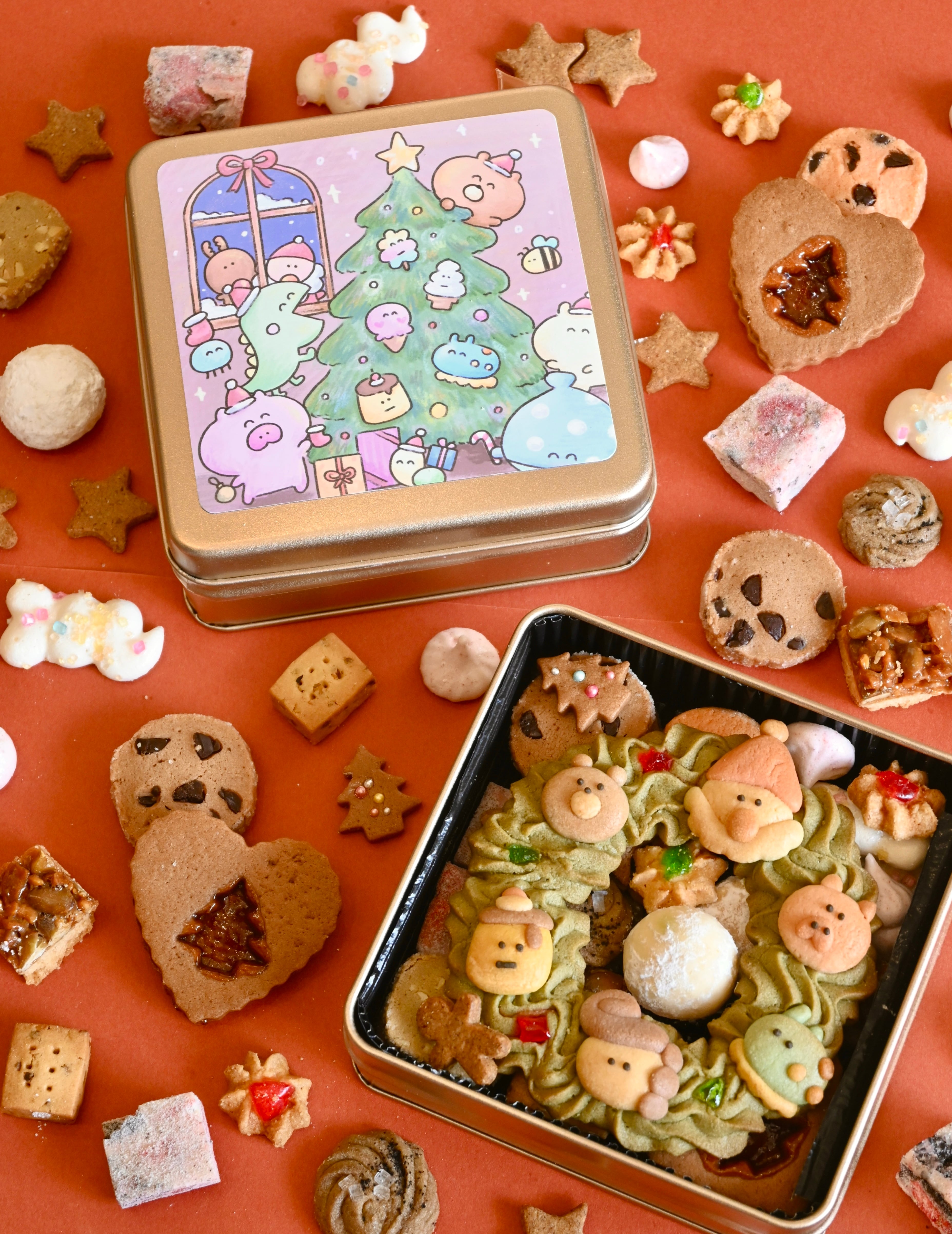 クリスマスクッキー缶