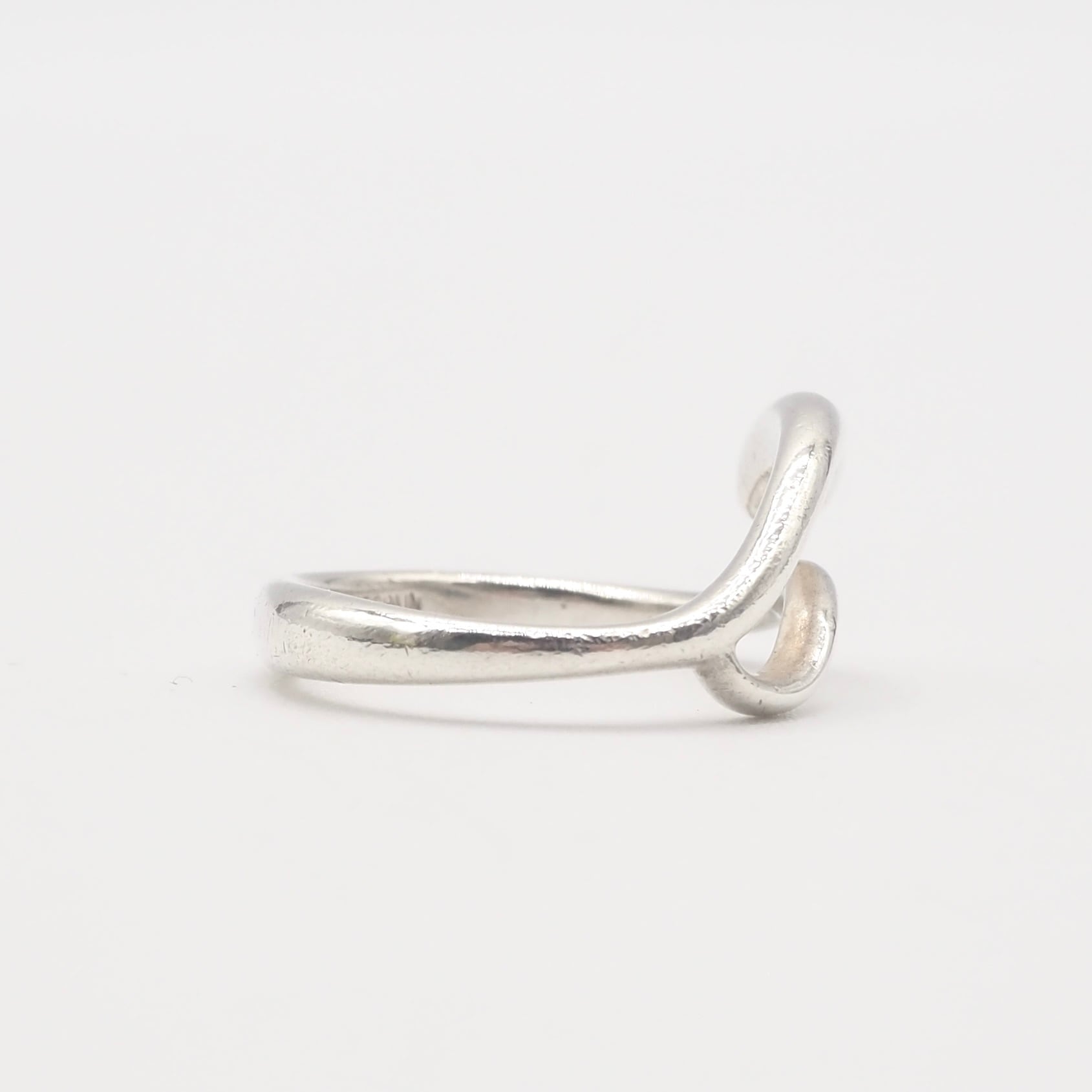 Tiffany&Co. 約9号 ティアドロップ リング シルバー925 ティファニー