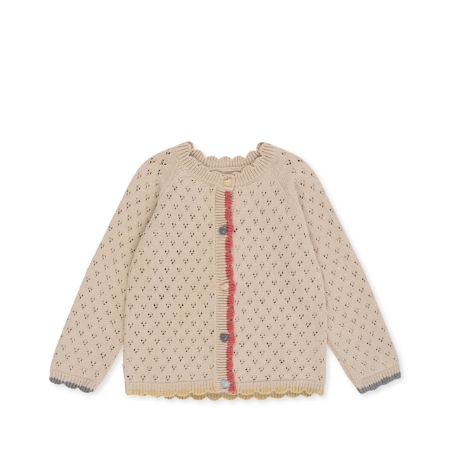 kongessloejd/ellen knit cardigan - sand dollar