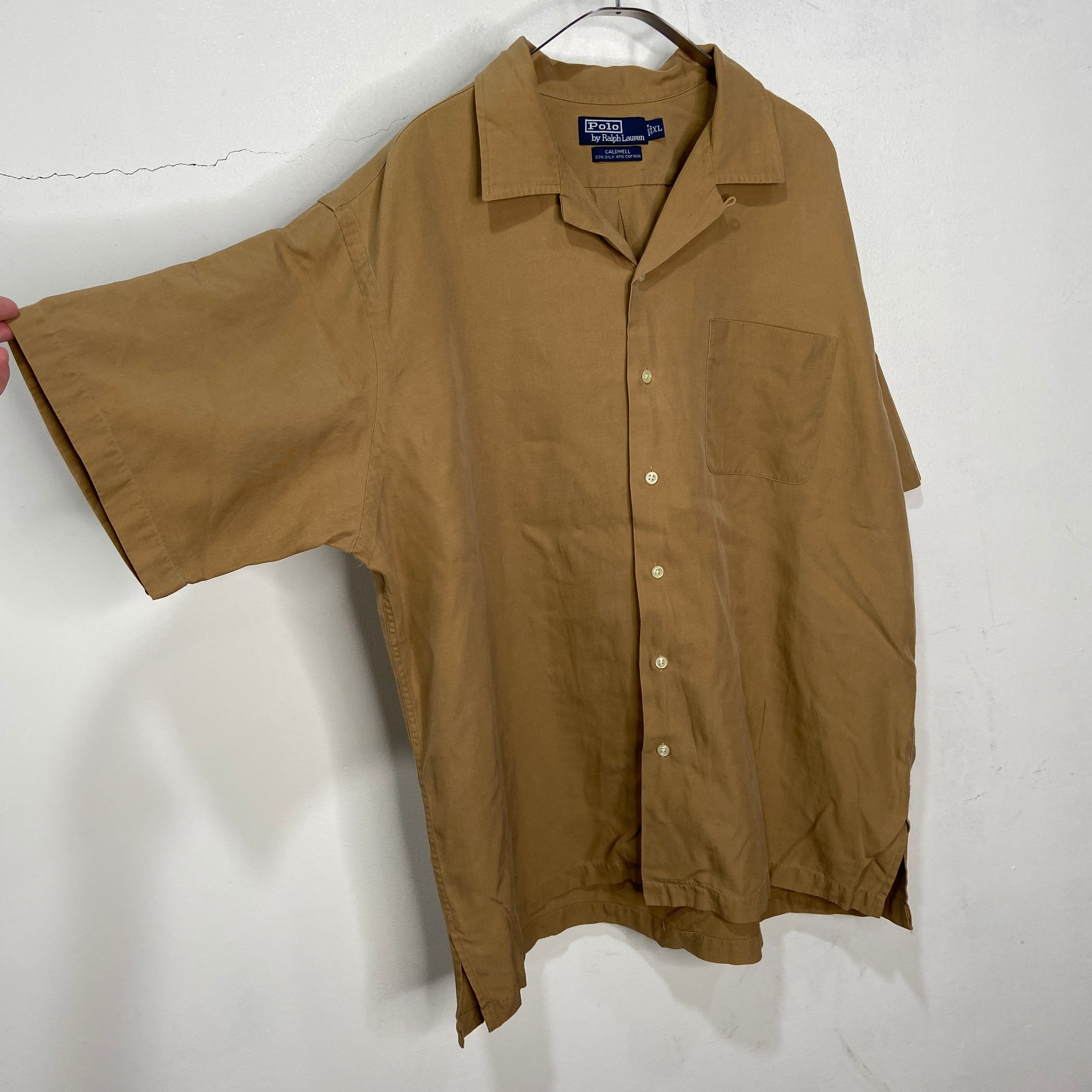 Ralph lauren CALDWELL オープンカラーシャツ シルク | 古着屋 Uan