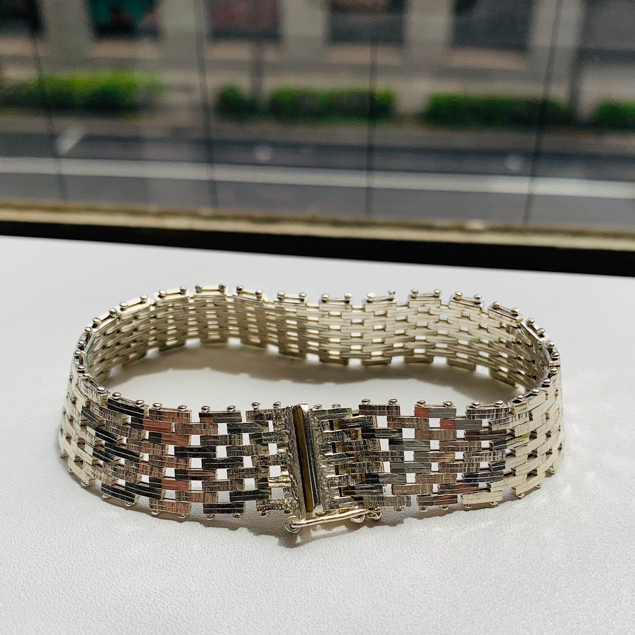 マルコムベッツ シルバー925×22K ルビー 起きん ブレスレット /24-1952M 