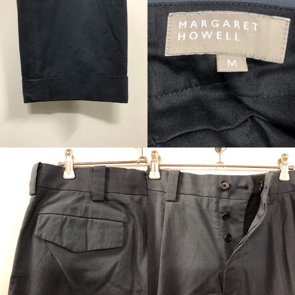 Margaret Howell マーガレットハウエル 2タックスラックスパンツ M