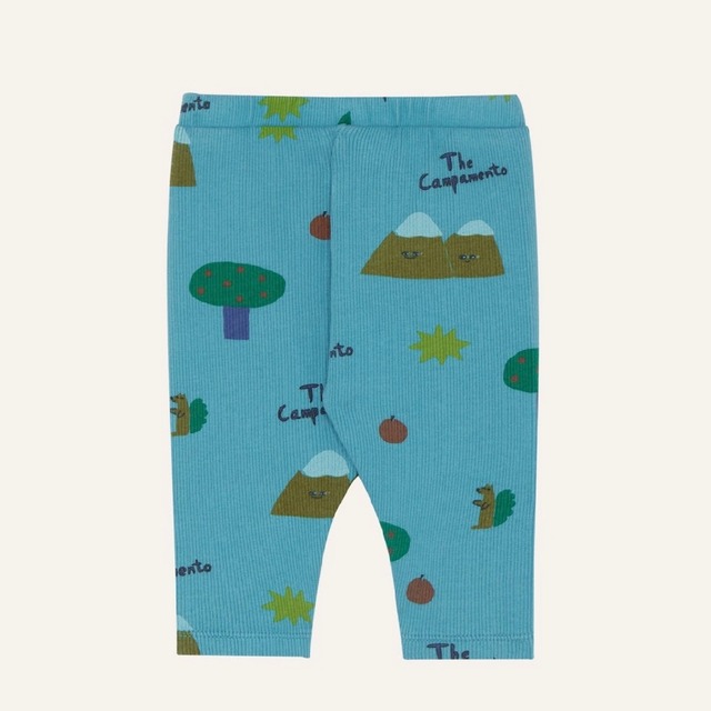 The Campamento Mountain AOP S/S Baby Leggings【12-24M】Blue