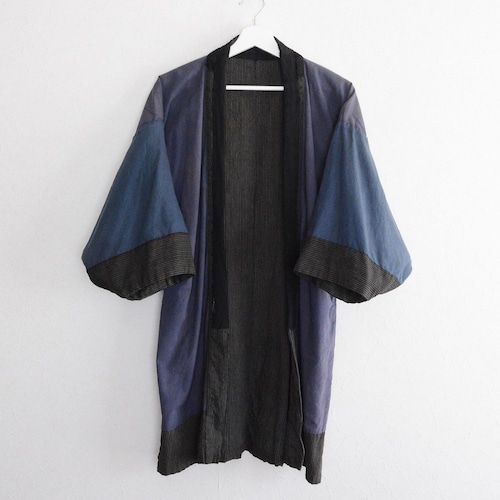 野良着 クレイジーパターン 着物 木綿 縞模様 ジャパンヴィンテージ 昭和 | Noragi Jacket Men Crazy Pattern Kimono Cotton Japan Vintage