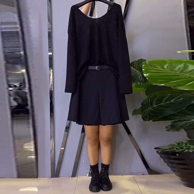 2020年秋新しいプラスサイズの女性のフレンチプラス脂肪増加ファッションスリムウエスタンスタイルTシャツトップス脂肪mmショーツ ミックスインファッション40762433446