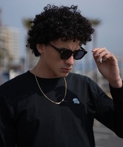 【#Re:room】N.S.H TAKE IT EASY BLACK FRAME SUNGLASSES FOR #Re:room［REA183］