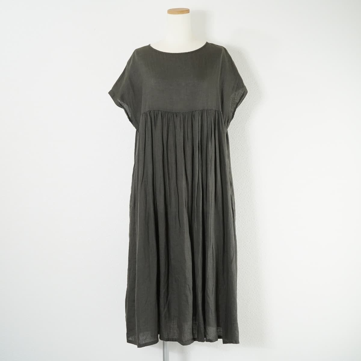 nest Robe ネストローブ リネン 2way ドレス ワンピース ギャザー  